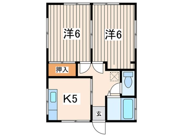 コーポミキの物件間取画像